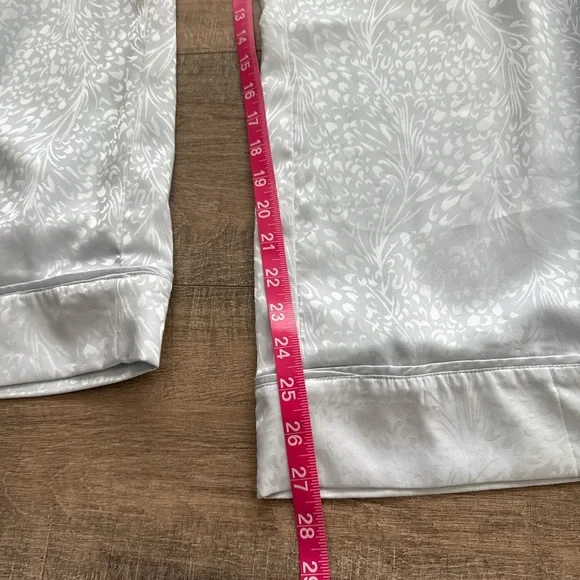 House of Harlow 1960 x REVOLVE Satin Jacquard Icy Blue Wide Leg Pants - Picture 4 of 6